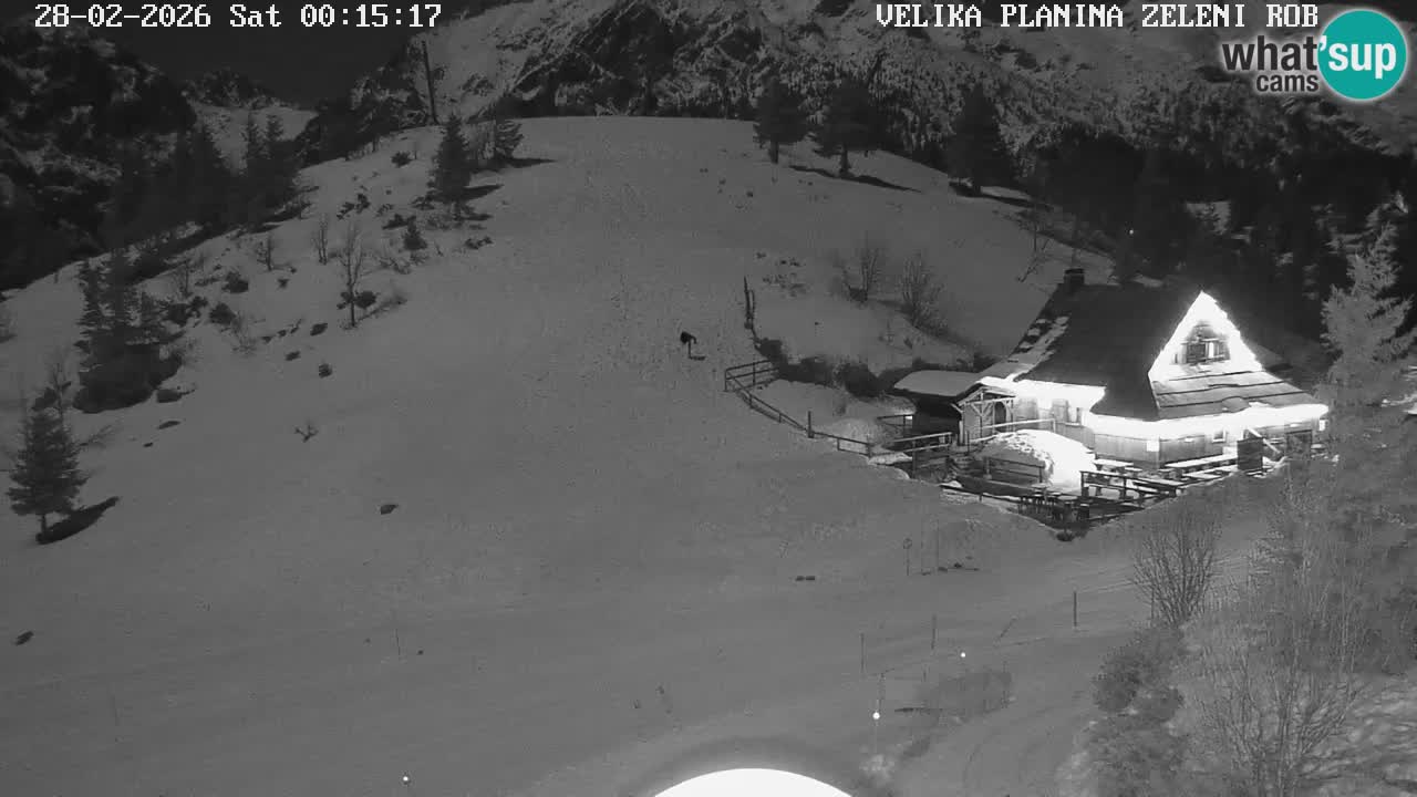 Zeleni Rob | Webcam en vivo Velika Planina