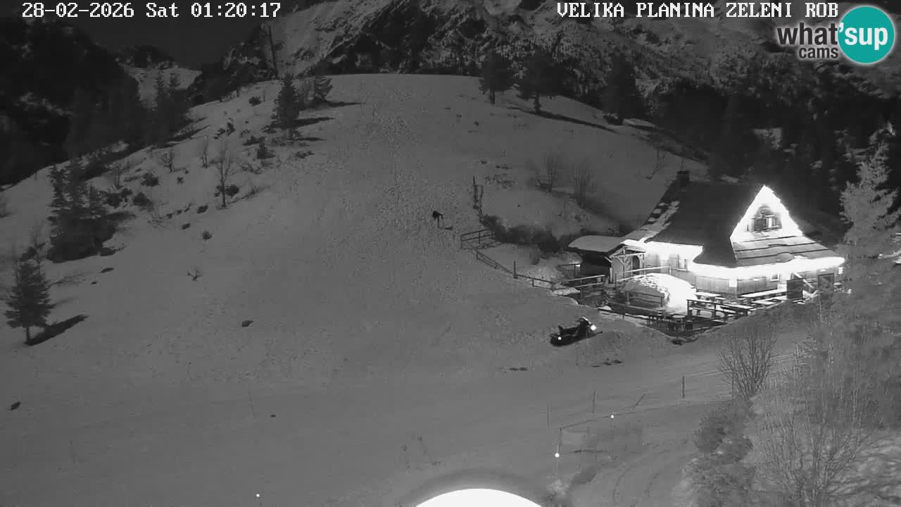 Zeleni Rob | Webcam en vivo Velika Planina