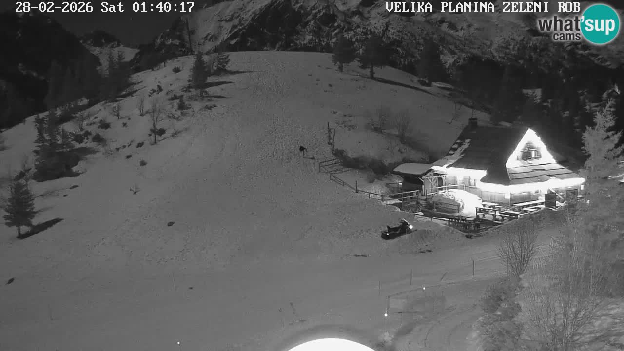 Zeleni Rob | Webcam en vivo Velika Planina