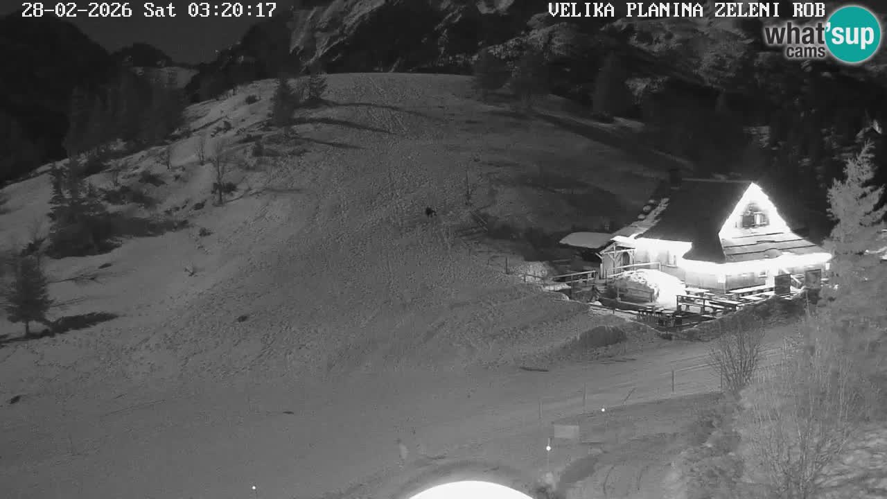 Zeleni Rob | Webcam en vivo Velika Planina
