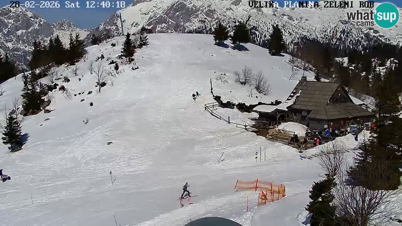 Zeleni Rob – kamera v živo | Velika Planina