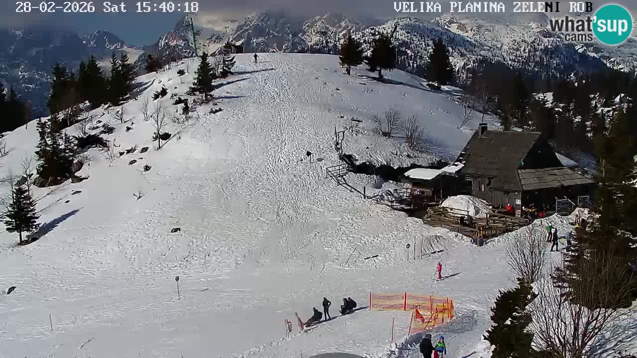 Zeleni Rob | Webcam en vivo Velika Planina