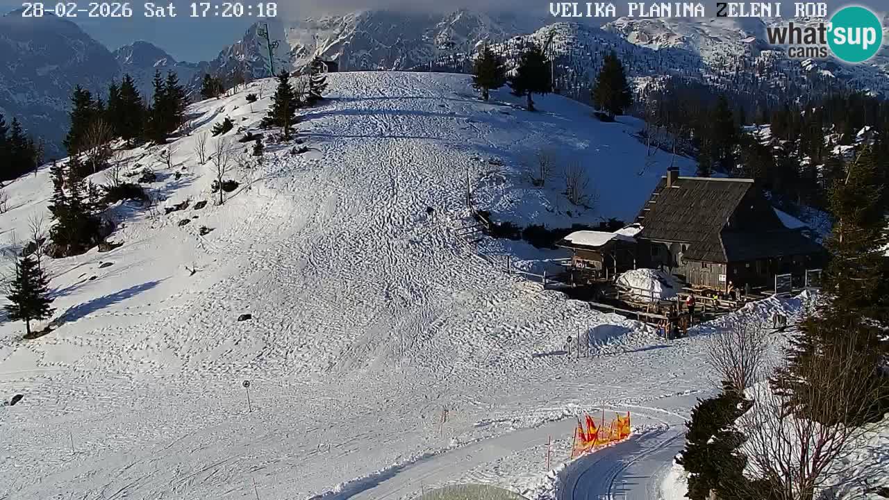Zeleni Rob | Webcam en vivo Velika Planina