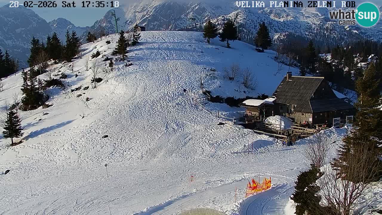 Zeleni Rob | Webcam en vivo Velika Planina