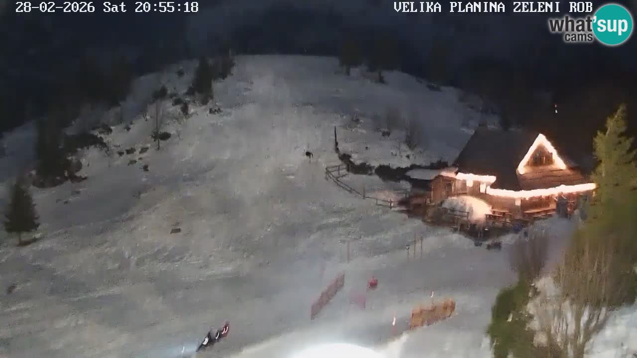 Zeleni Rob | Webcam en vivo Velika Planina