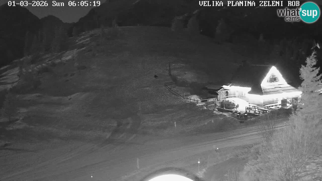 Zeleni Rob | Webcam en vivo Velika Planina