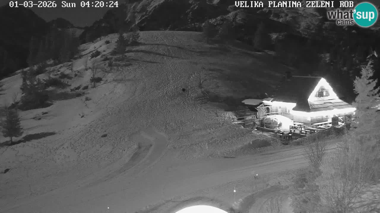 Zeleni Rob | Webcam en vivo Velika Planina