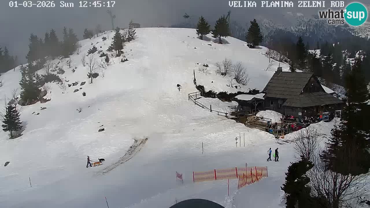 Zeleni Rob | Webcam en vivo Velika Planina