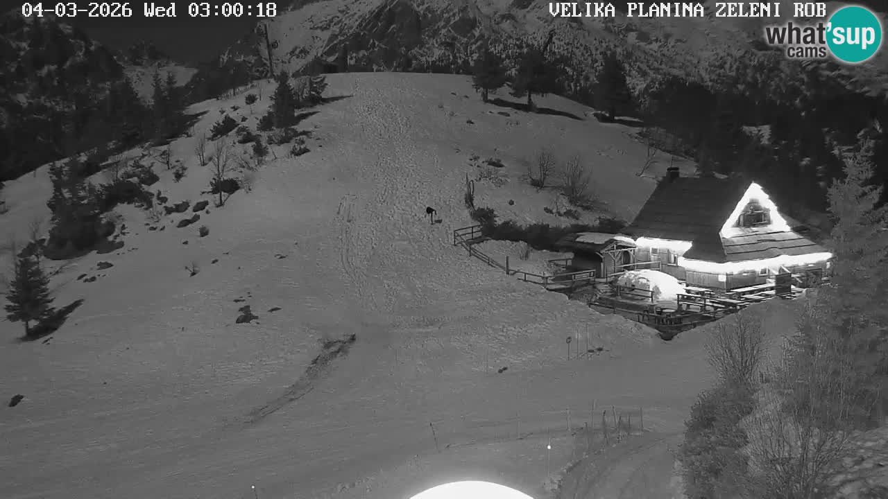 Zeleni Rob | Webcam en vivo Velika Planina