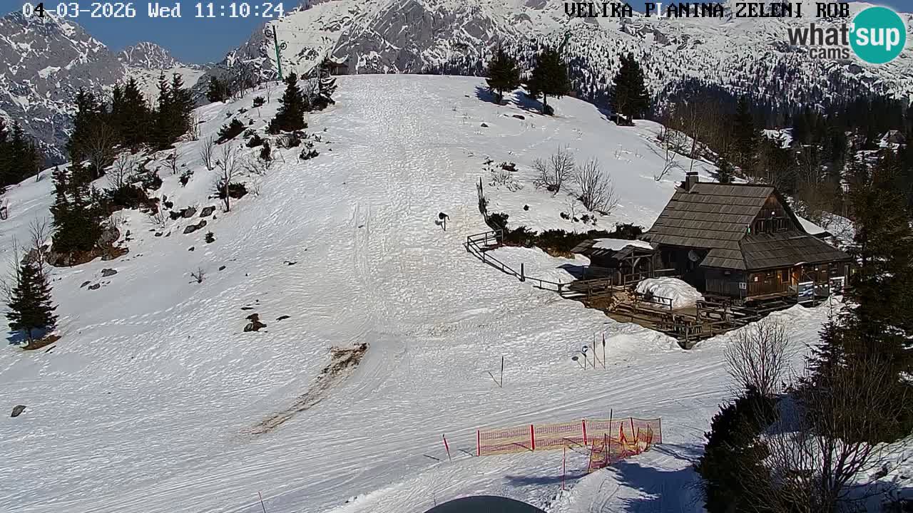 Zeleni Rob – Webcam live | Velika Planina