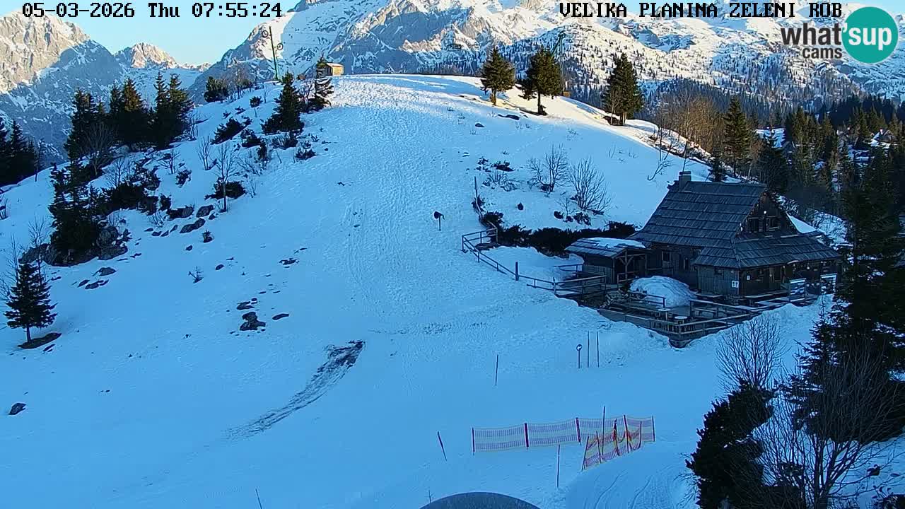 Zeleni Rob – Webcam live | Velika Planina