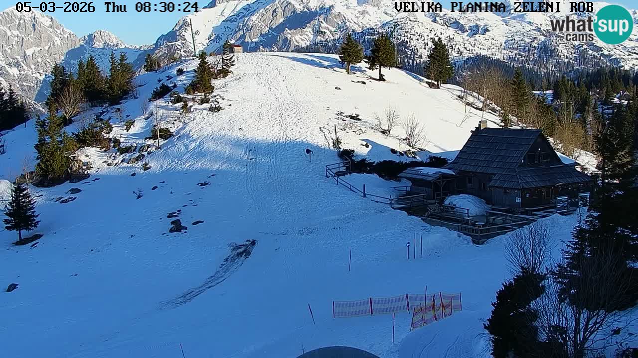 Zeleni Rob | Webcam live Velika Planina