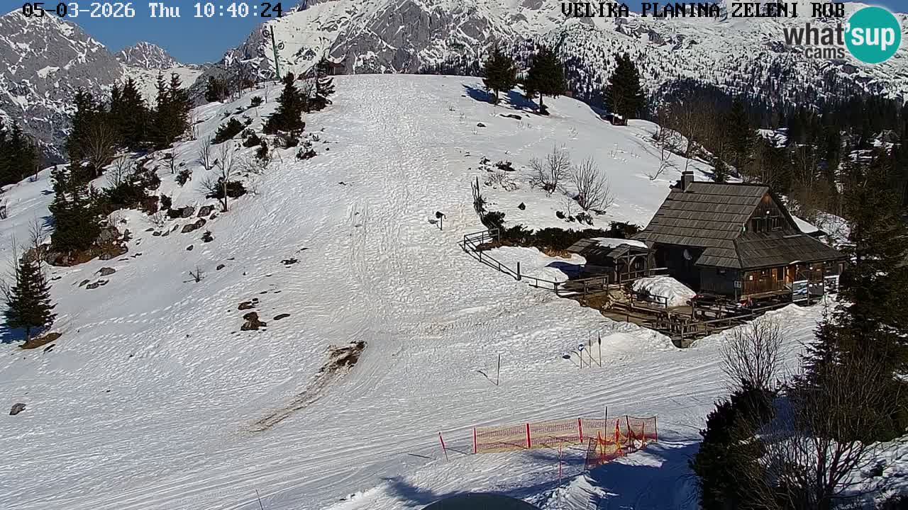 Zeleni Rob – Webcam live | Velika Planina