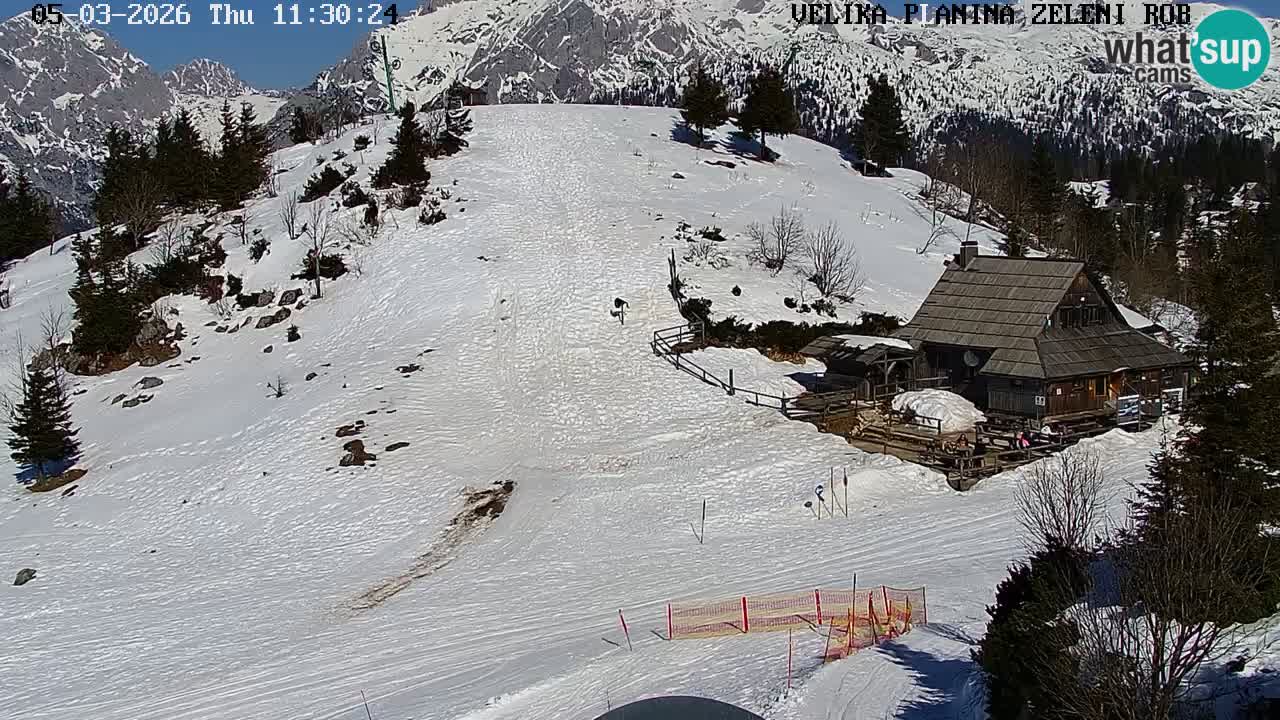 Zeleni Rob | Webcam live Velika Planina