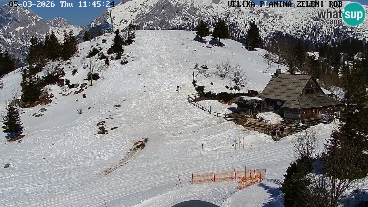 Zeleni Rob – Webcam live | Velika Planina