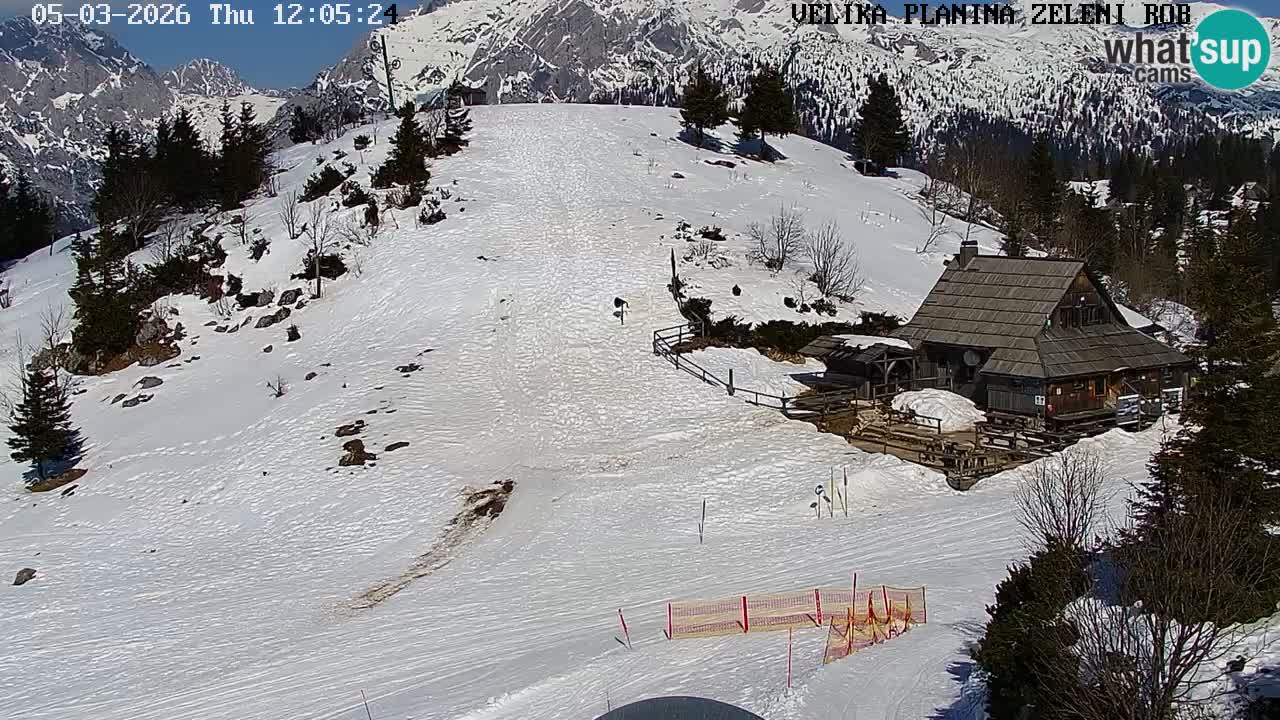 Zeleni Rob | Web kamera Velika Planina