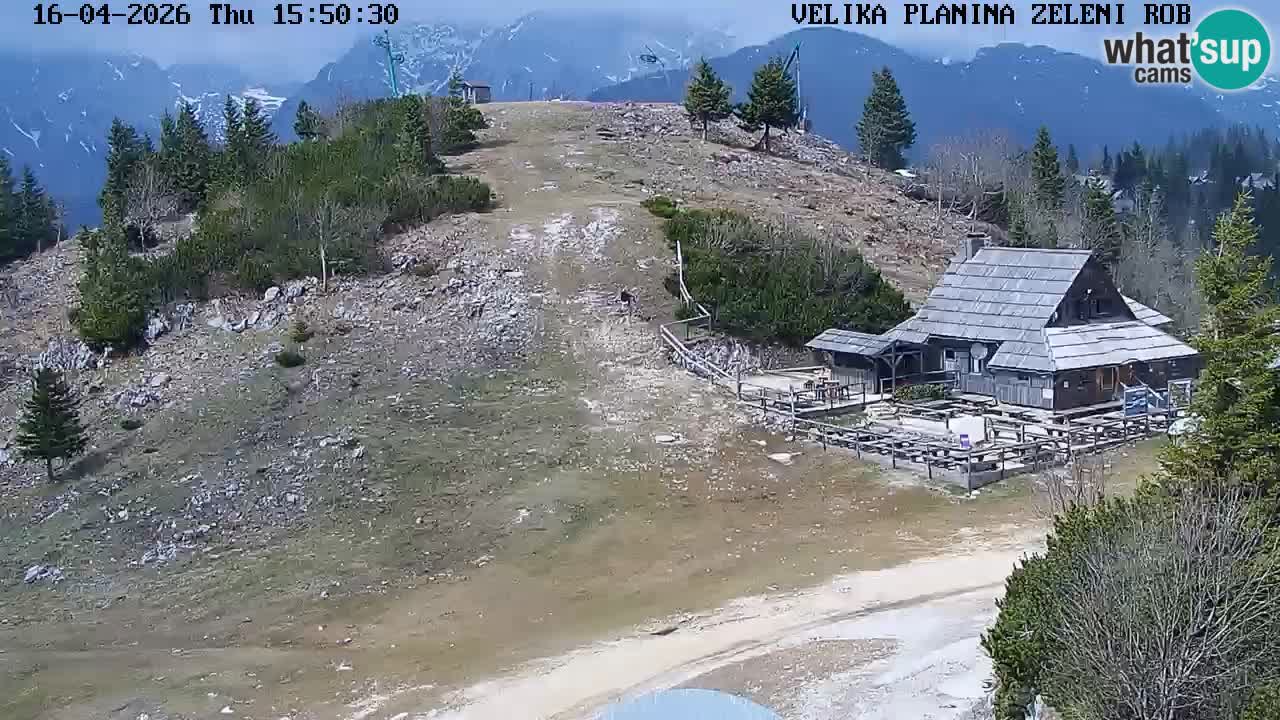 Zeleni Rob | Web kamera Velika Planina