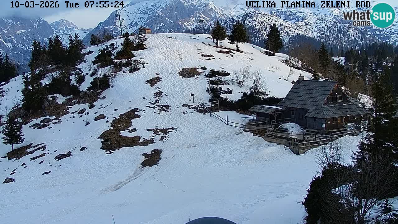 Zeleni Rob – Webcam live | Velika Planina