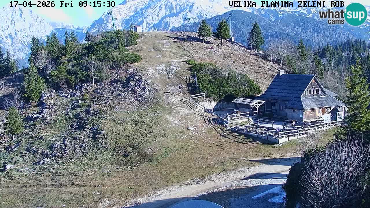 Zeleni Rob | Web kamera Velika Planina