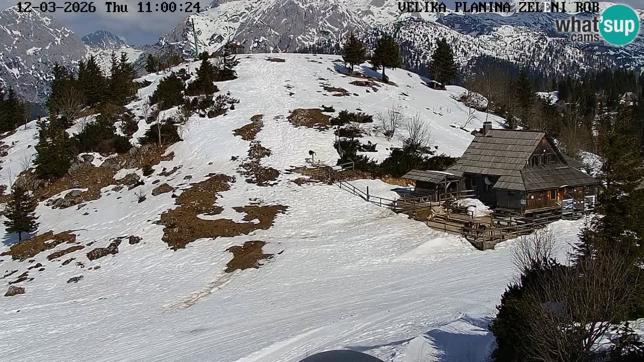 Zeleni Rob – Webcam live | Velika Planina