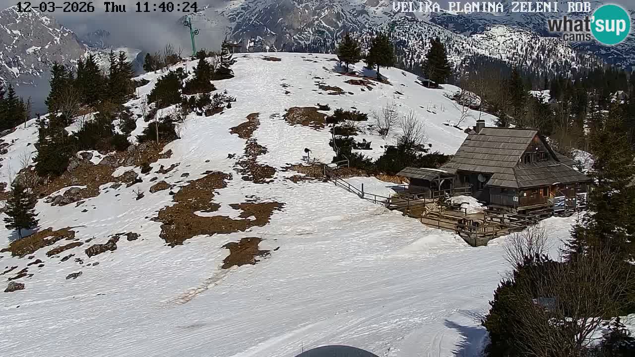 Zeleni Rob | Webcam live Velika Planina