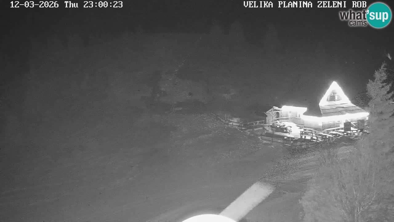 Zeleni Rob | Webcam en vivo Velika Planina