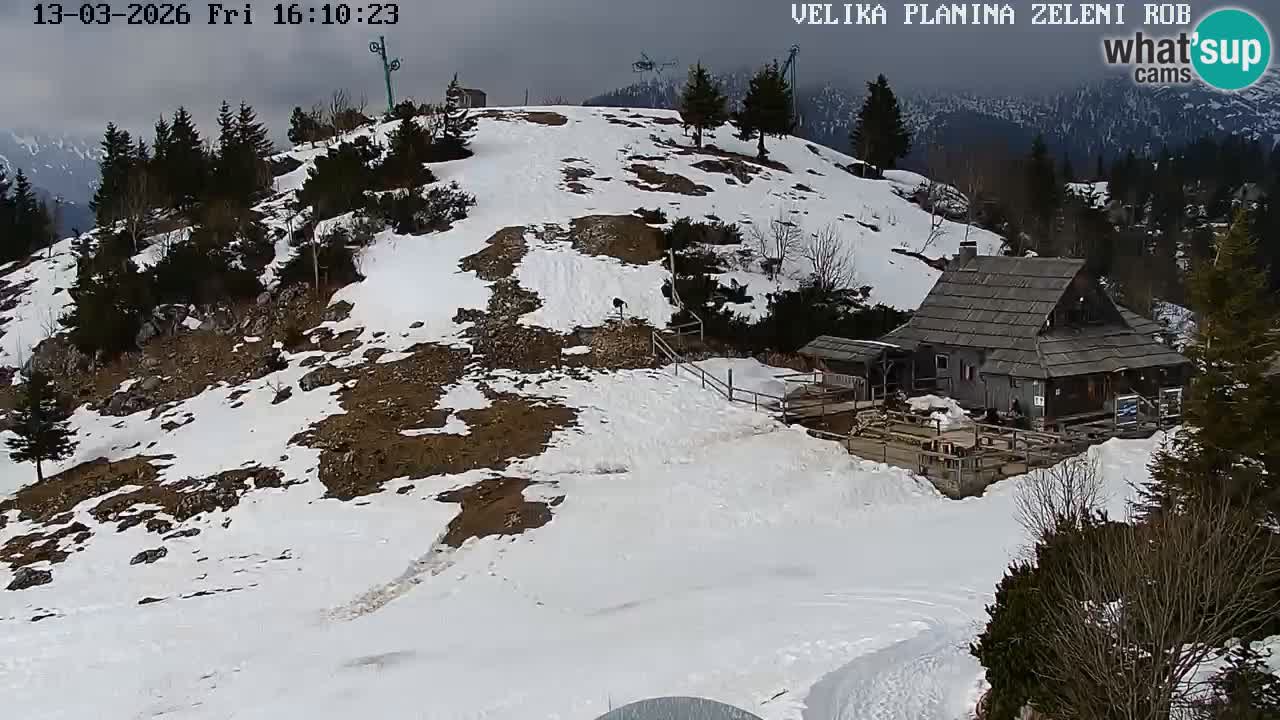 Zeleni Rob | Webcam en vivo Velika Planina