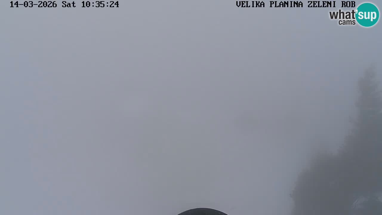 Zeleni Rob | Webcam en vivo Velika Planina