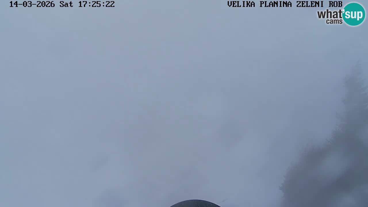 Zeleni Rob | Webcam en vivo Velika Planina