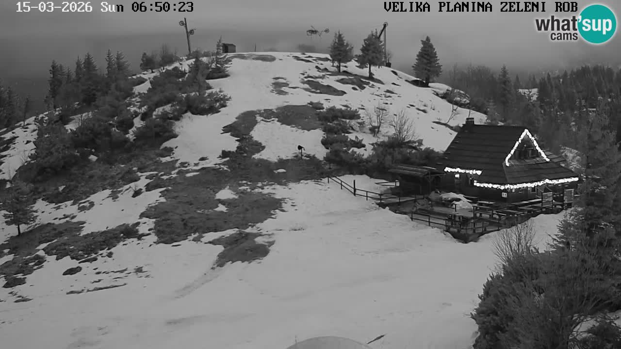 Zeleni Rob | Webcam en vivo Velika Planina
