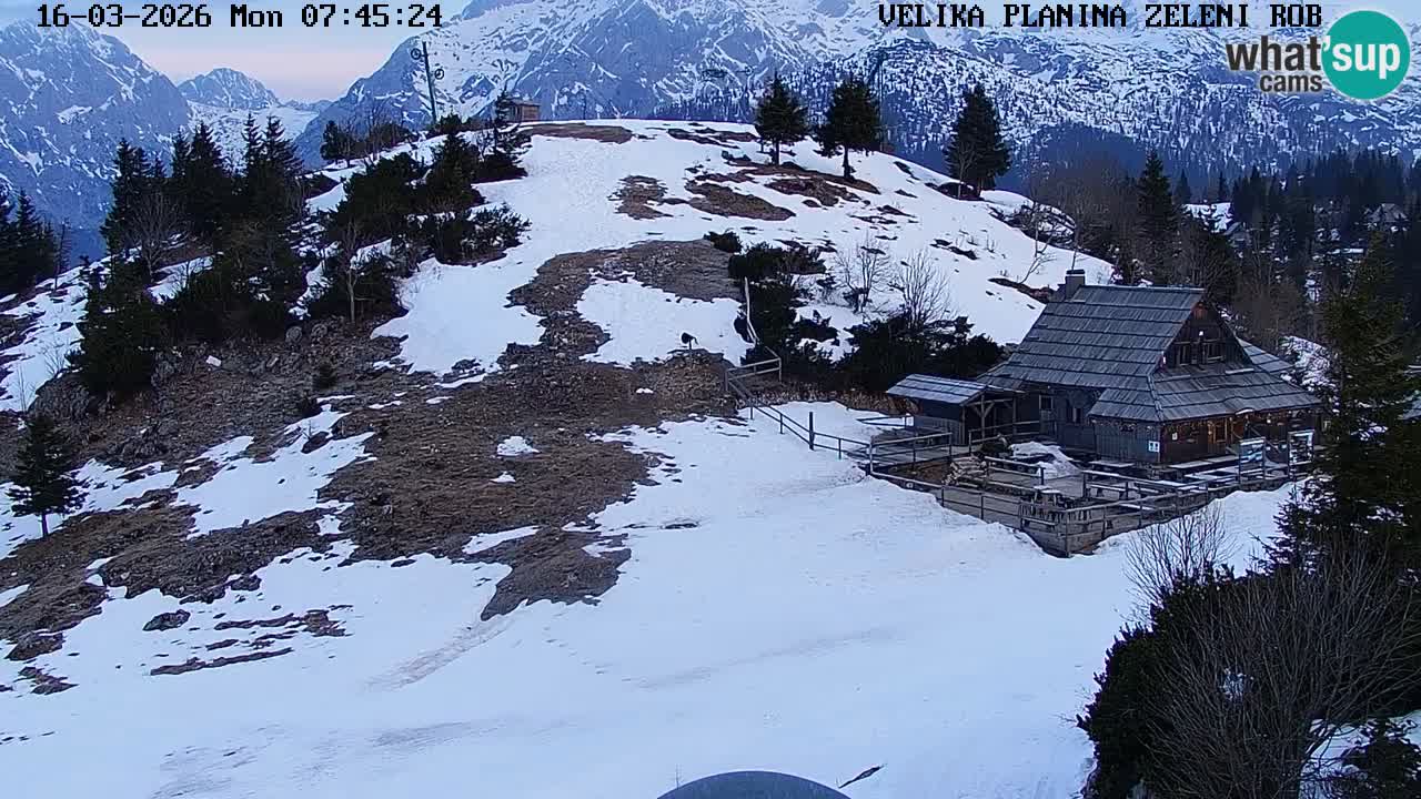 Zeleni Rob – Webcam live | Velika Planina