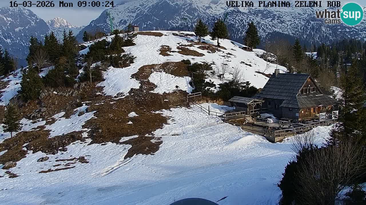 Zeleni Rob – Webcam live | Velika Planina