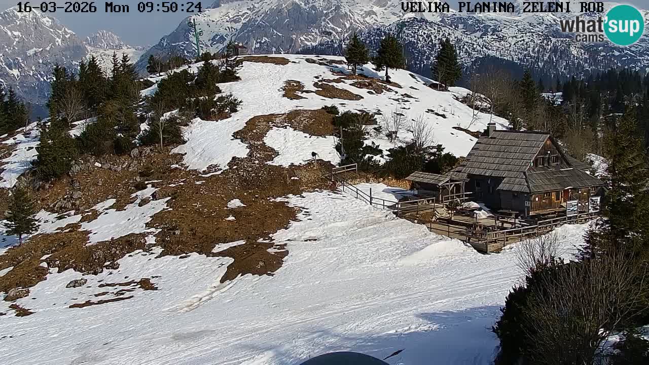 Zeleni Rob – Webcam live | Velika Planina
