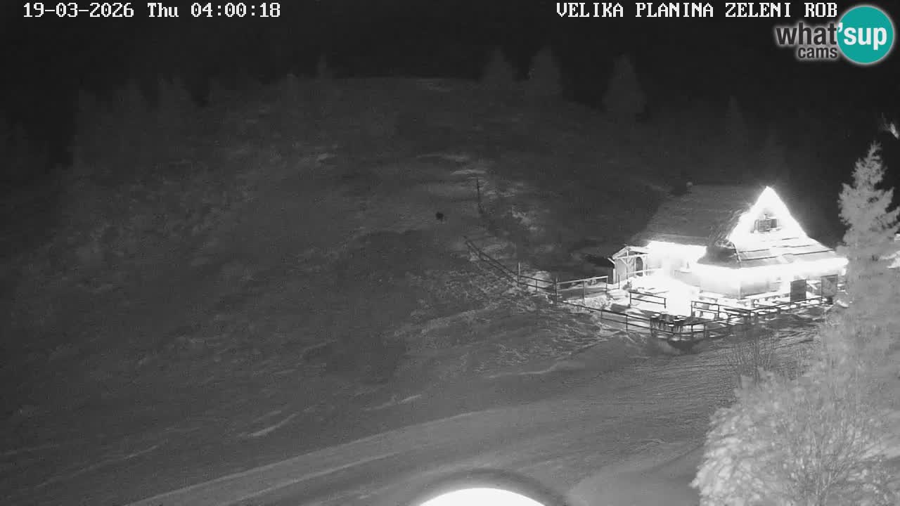 Zeleni Rob – kamera v živo | Velika Planina