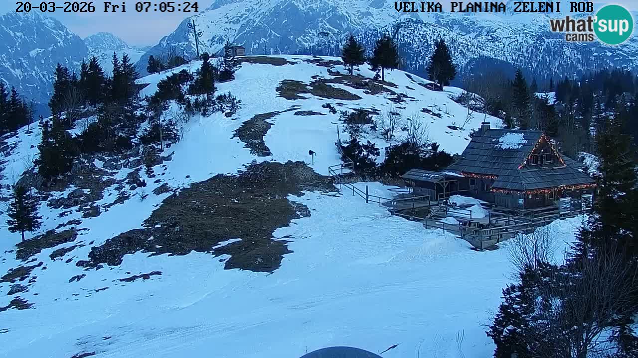 Zeleni Rob – Webcam live | Velika Planina