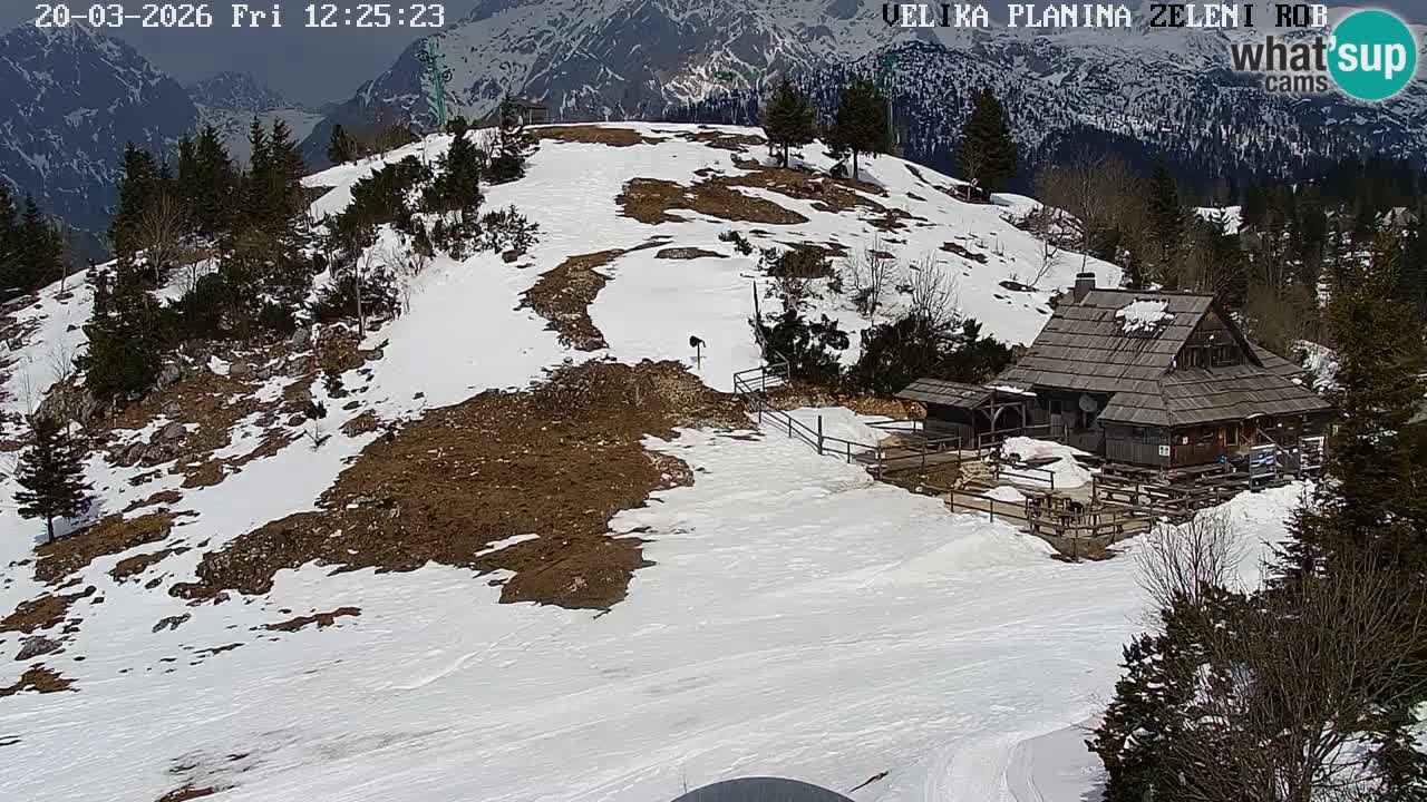 Zeleni Rob | Web kamera Velika Planina