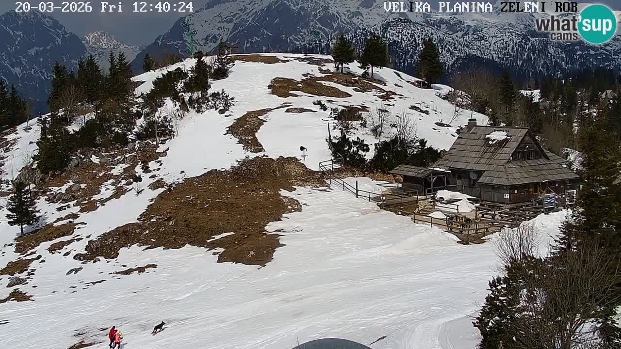 Zeleni Rob | Web kamera Velika Planina