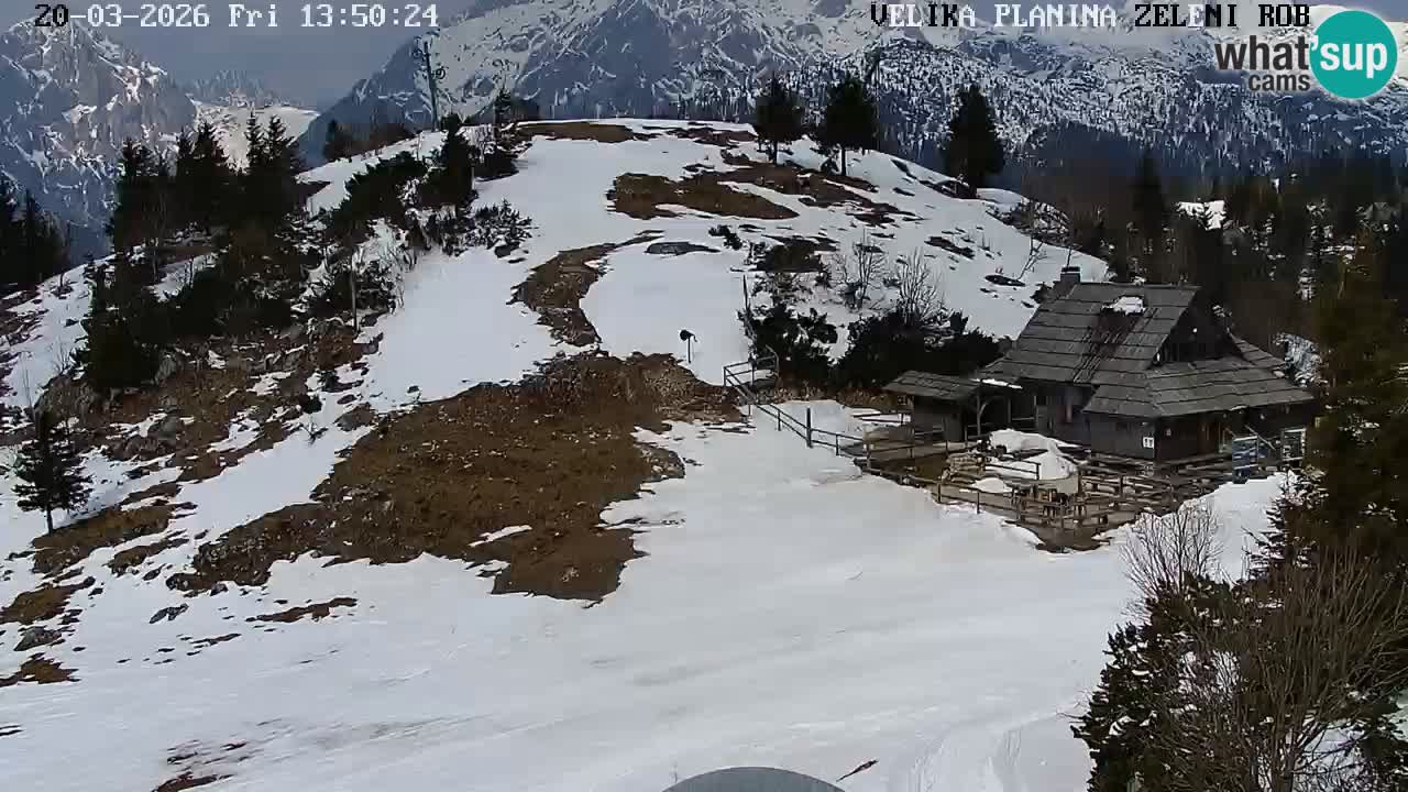 Zeleni Rob – Webcam live | Velika Planina