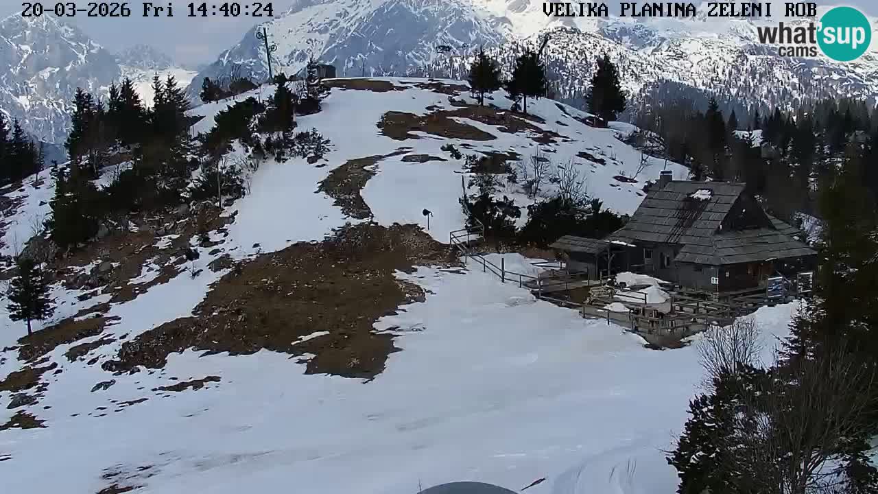 Zeleni Rob | Web kamera Velika Planina