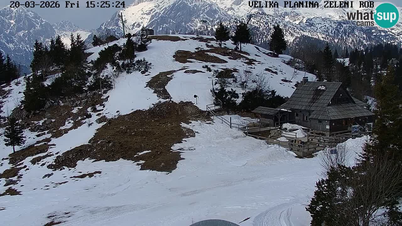 Zeleni Rob | Web kamera Velika Planina