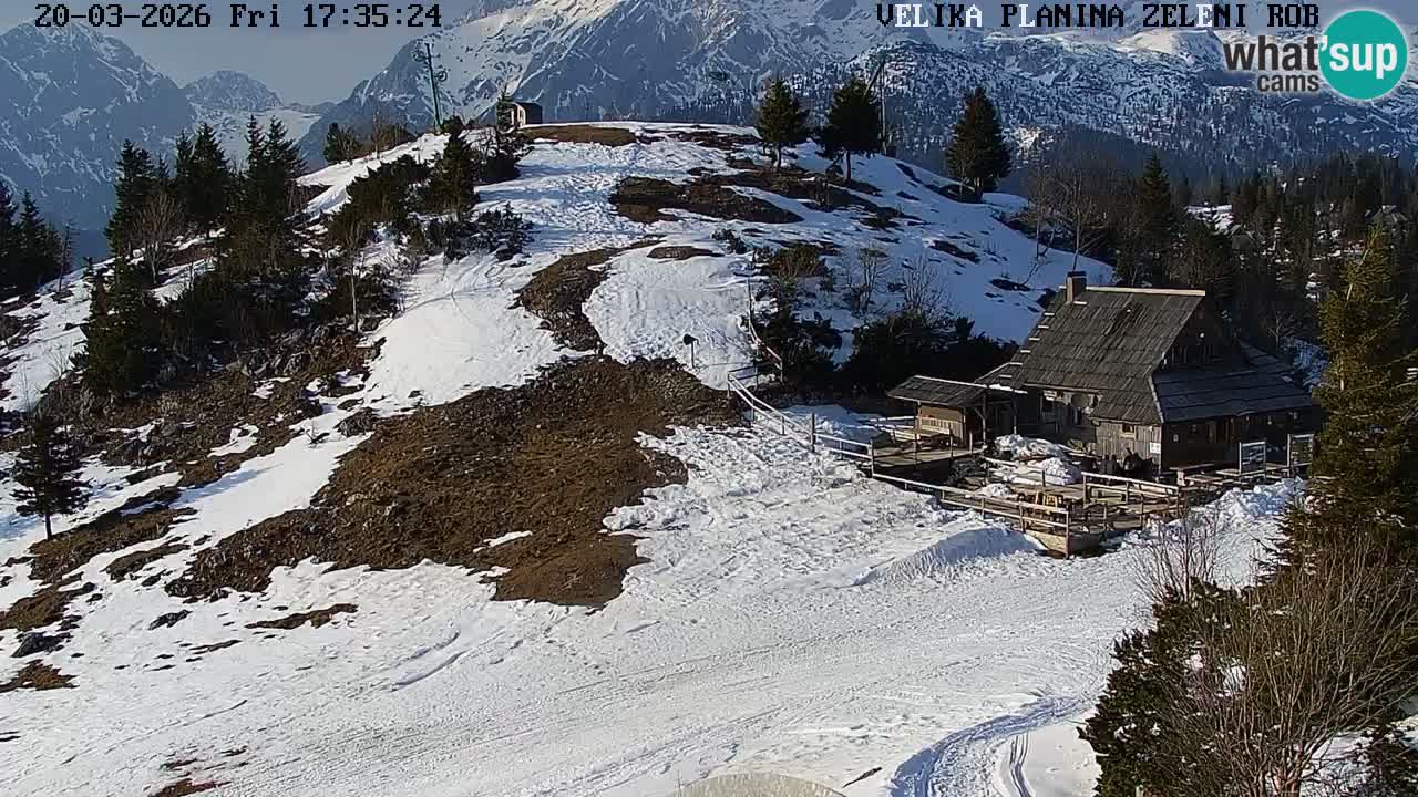 Zeleni Rob | Web kamera Velika Planina