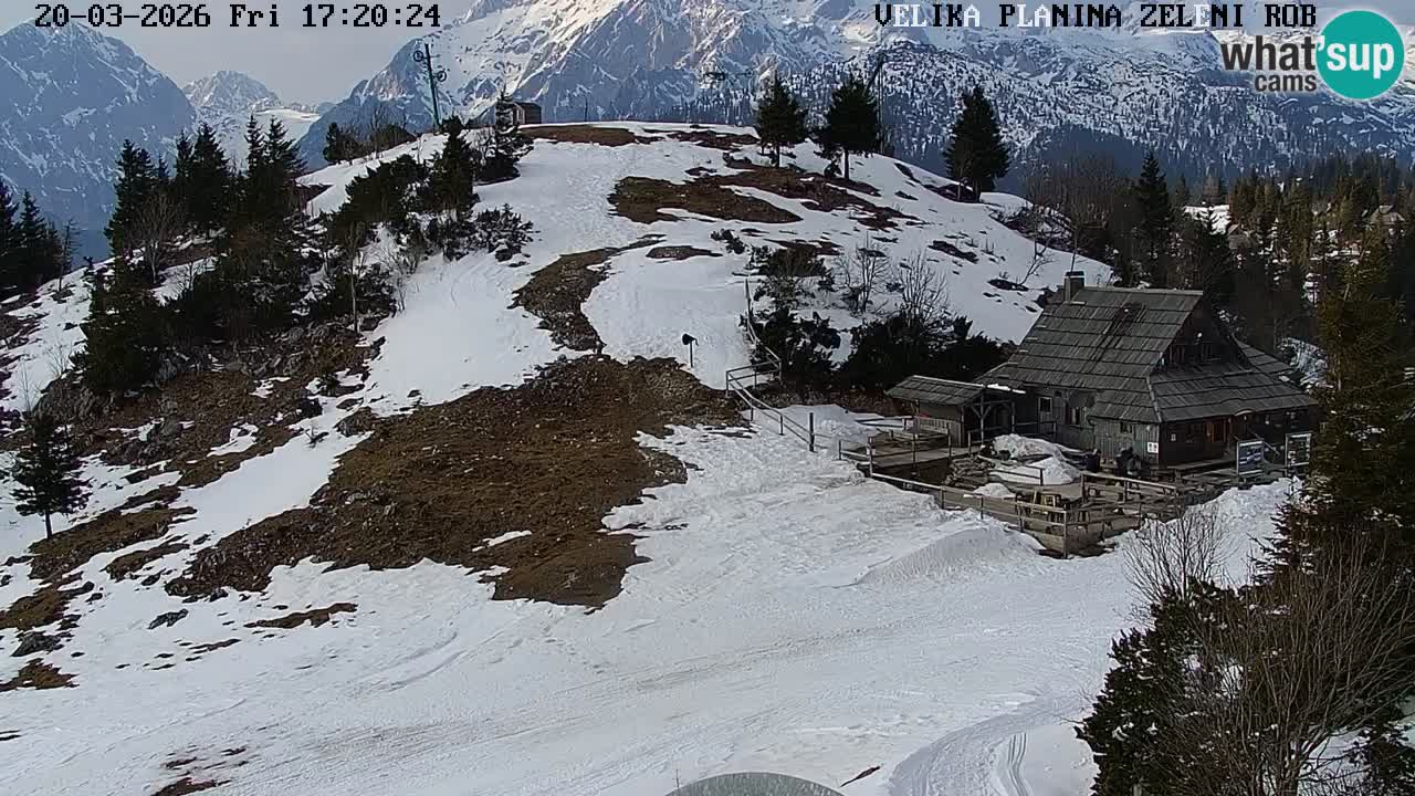 Zeleni Rob | Webcam en vivo Velika Planina