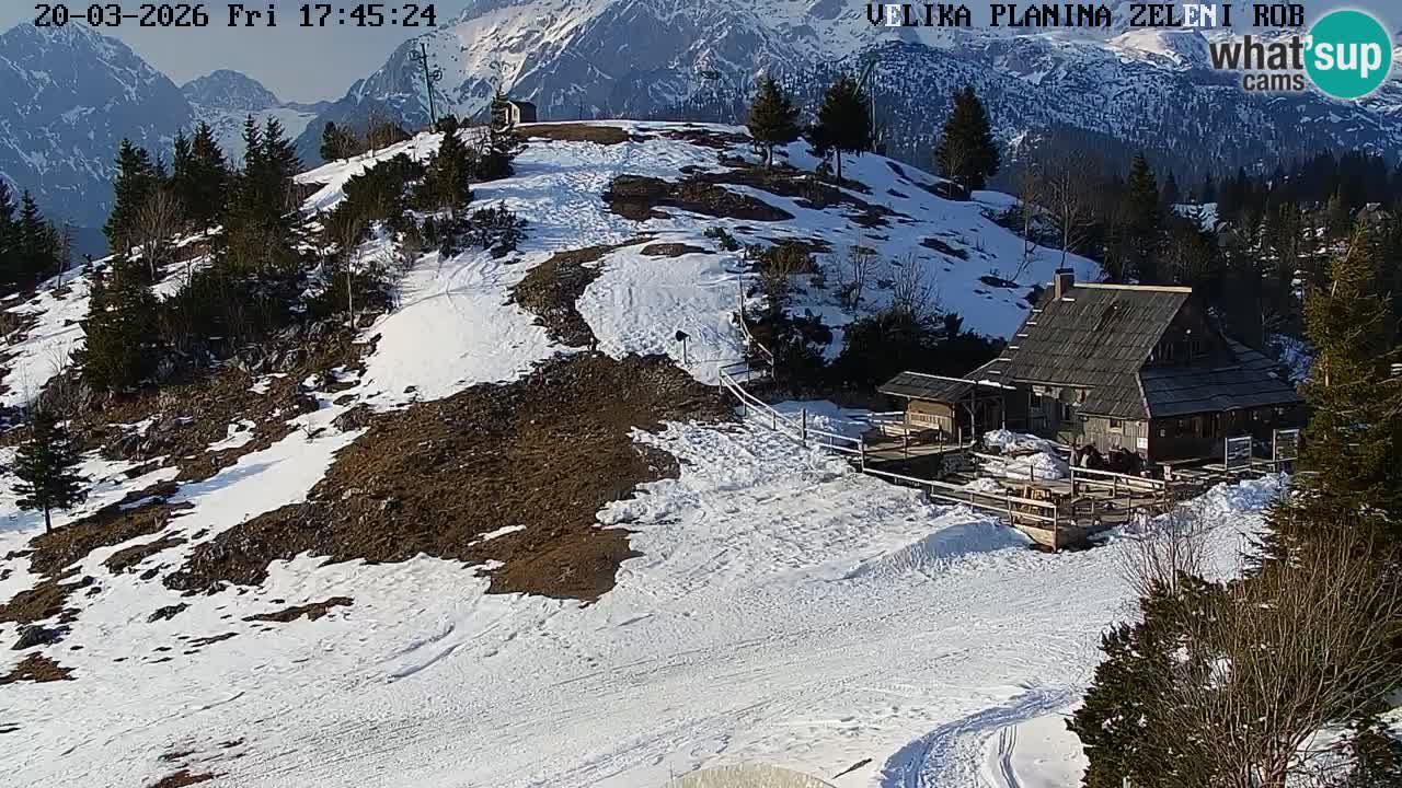 Zeleni Rob – Webcam live | Velika Planina