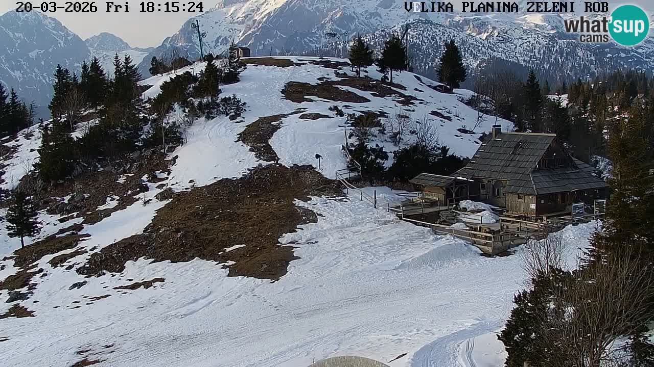 Zeleni Rob | Webcam live Velika Planina