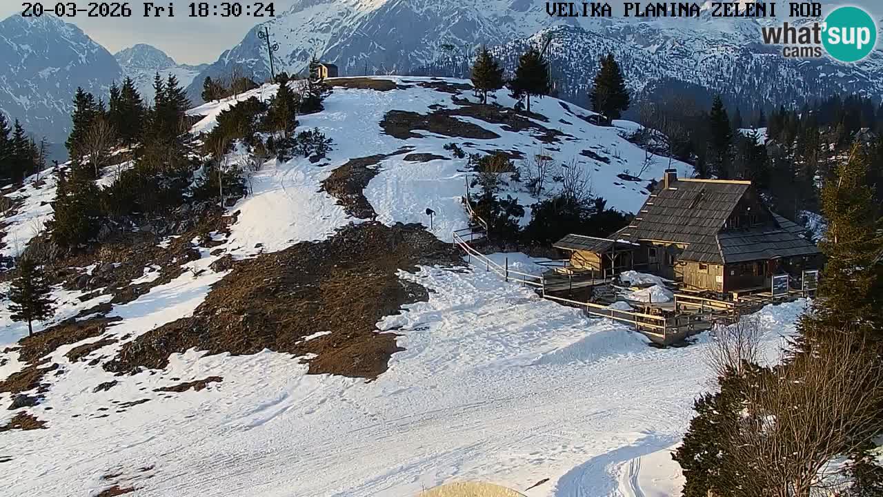 Zeleni Rob – Webcam live | Velika Planina
