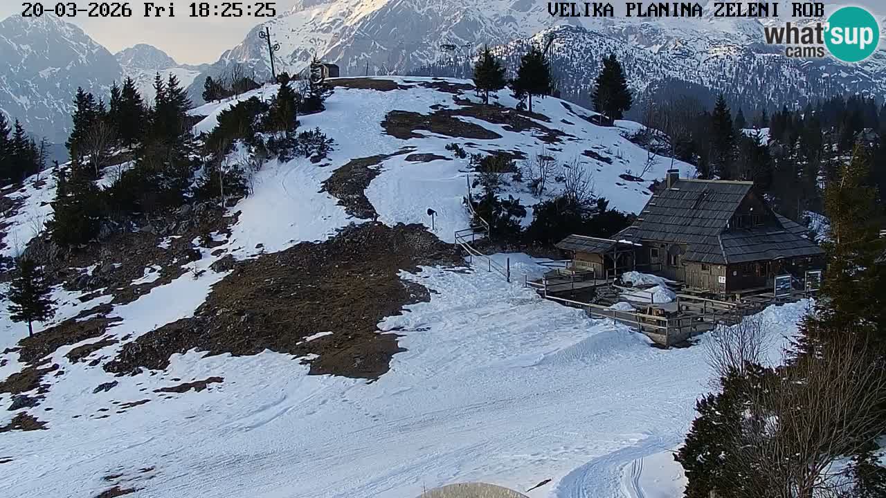 Zeleni Rob – Webcam live | Velika Planina