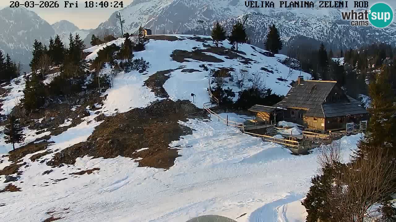 Zeleni Rob | Web kamera Velika Planina