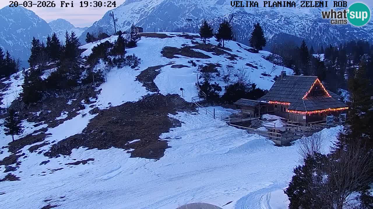 Zeleni Rob | Web kamera Velika Planina