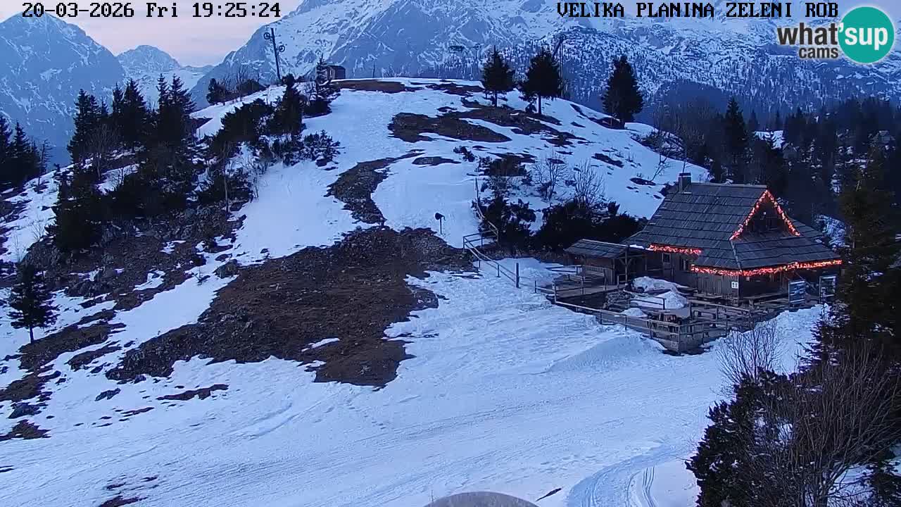 Zeleni Rob | Web kamera Velika Planina