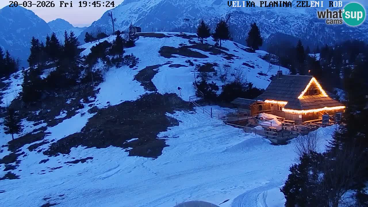 Zeleni Rob – Webcam live | Velika Planina